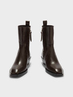 Luis Leather Cowboy Ankle Boots - Image 5