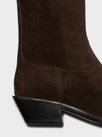 Luis Suede Cowboy Ankle Boots - Image 4