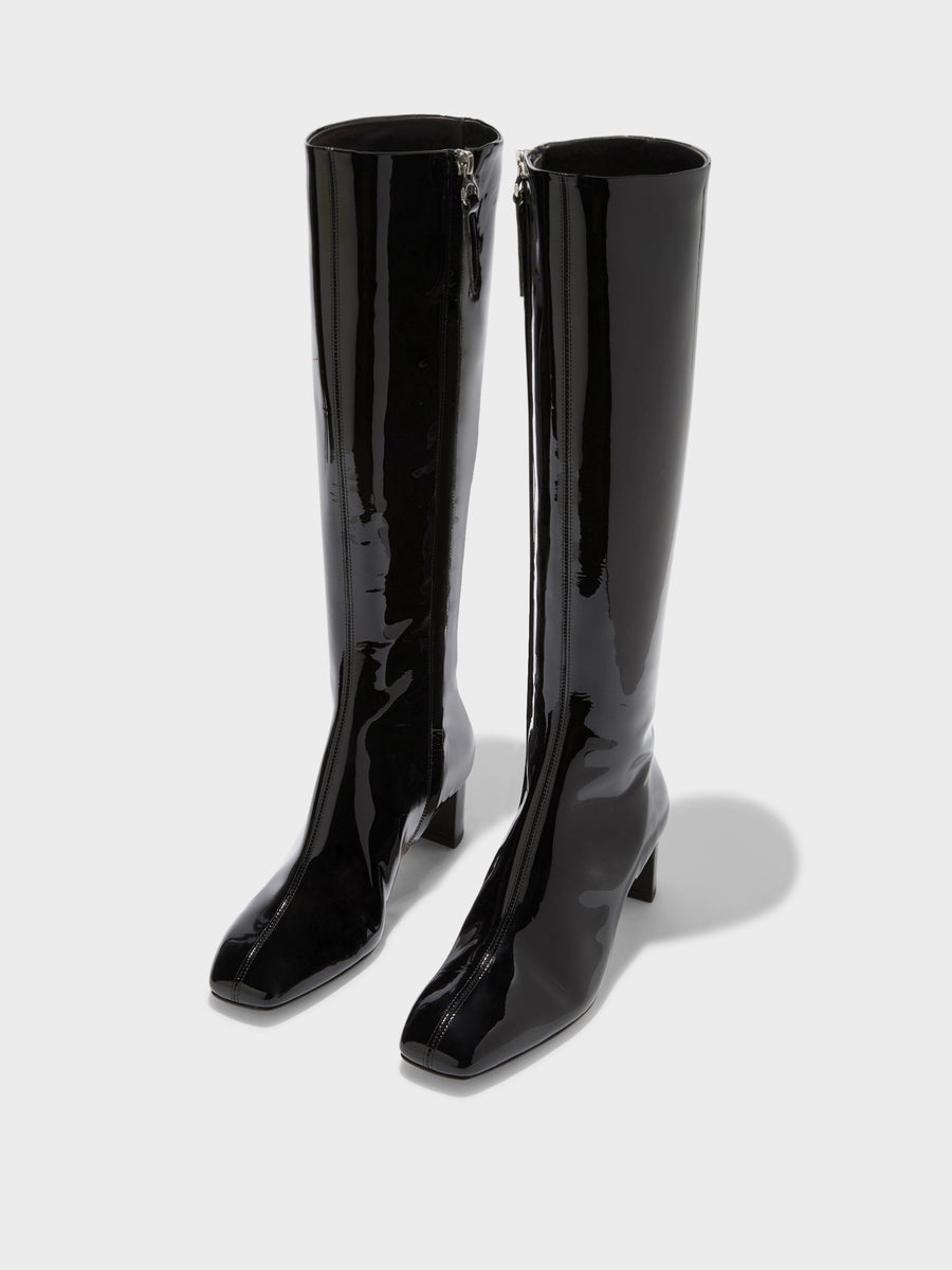 Marty Patent Knee-High Boots