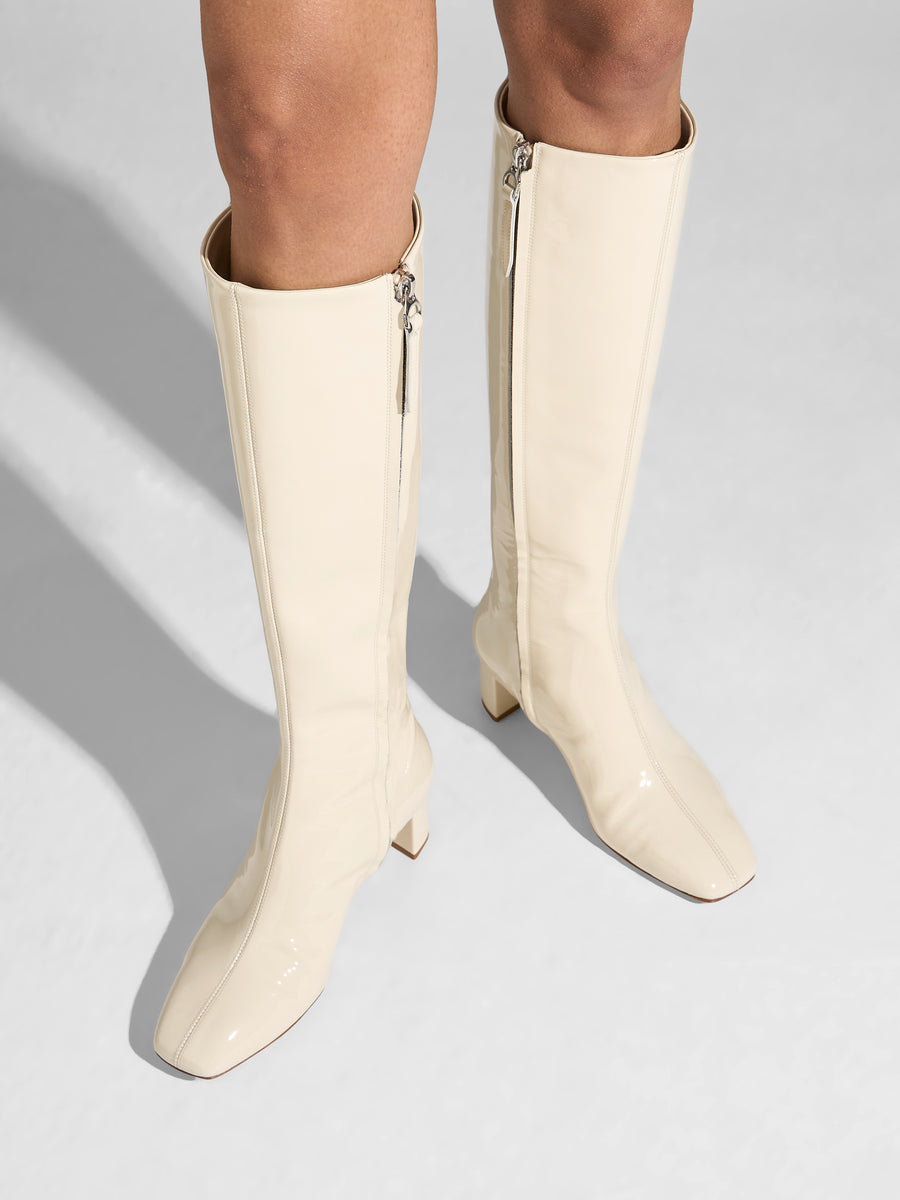 Marty Patent Knee-High Boots
