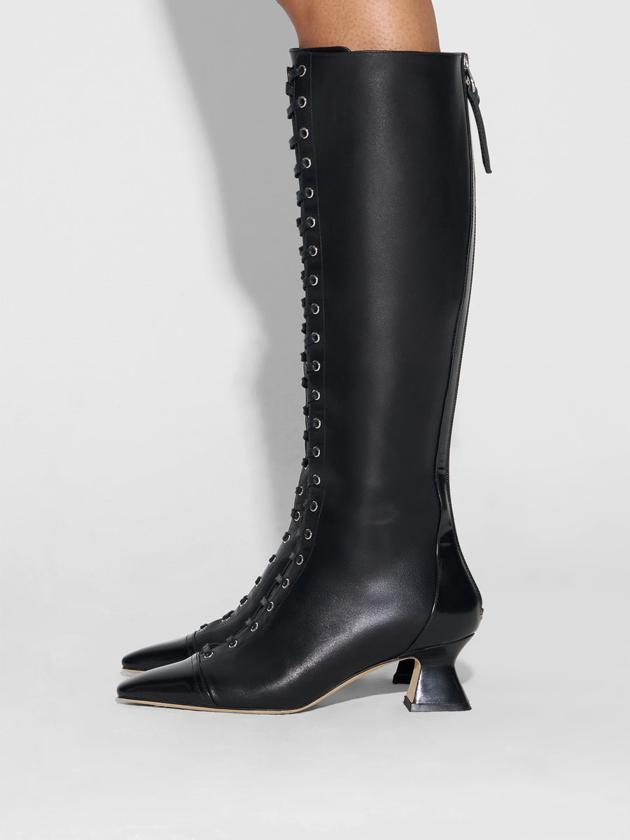 Mavis Lace-Up High Boots
