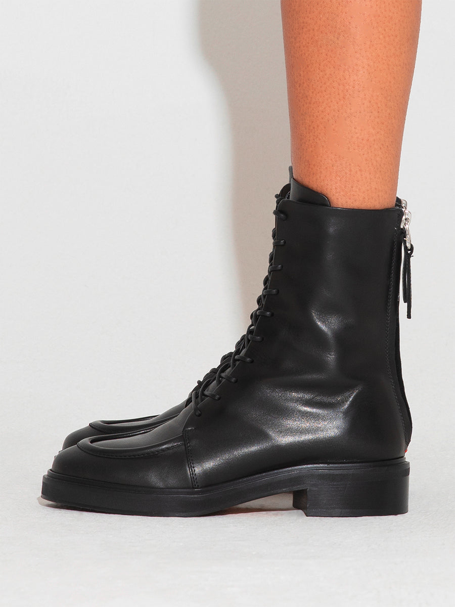 Max Leather Lace-Up Ankle Boots