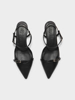 Melia Leather Kitten-Heel Pumps - Image 5