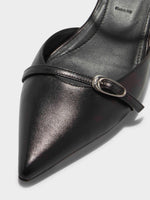 Melia Leather Kitten-Heel Pumps - Image 3