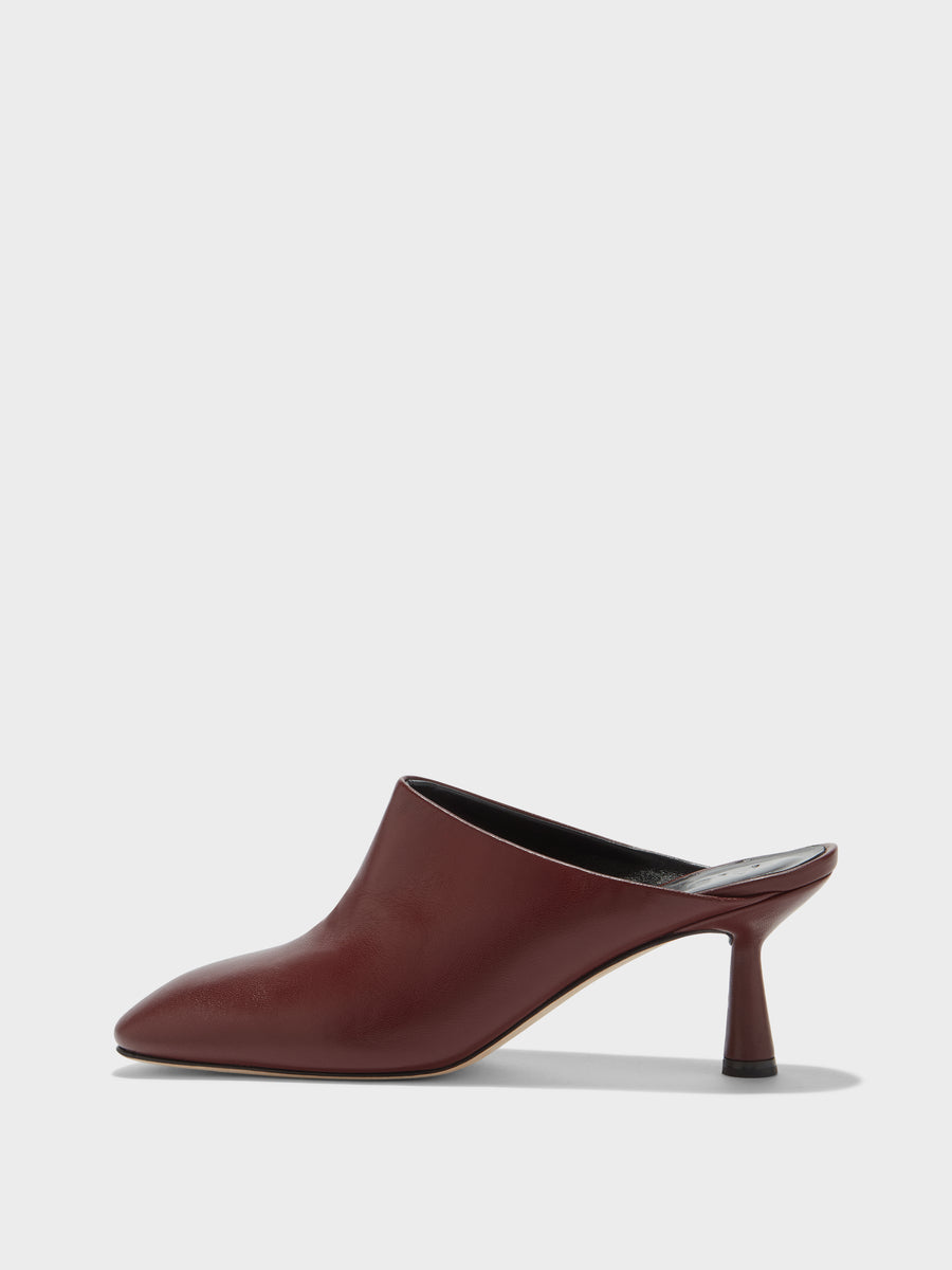 Mila Leather Mule Pumps