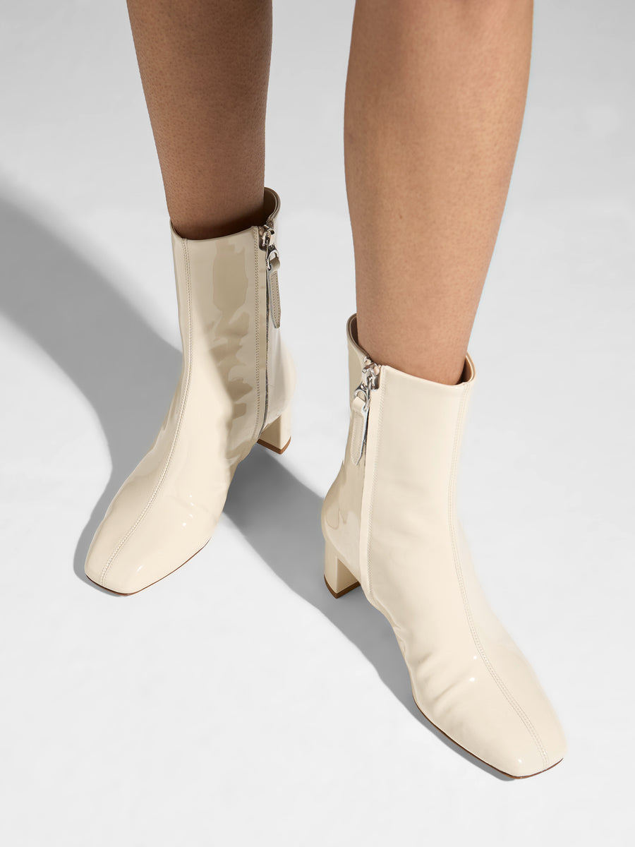 Millie Patent Ankle Boots