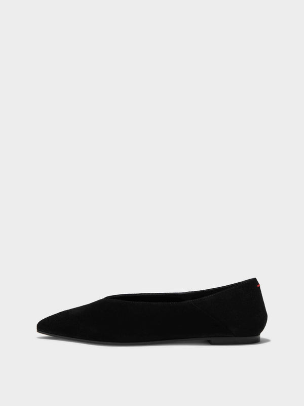 Moa Suede Pointed-Toe Flats