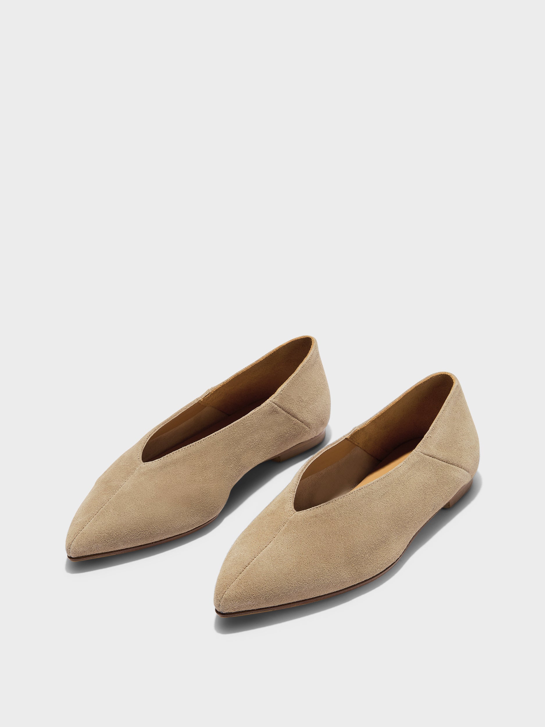 Moa Suede Pointed-Toe Flats - Image 3