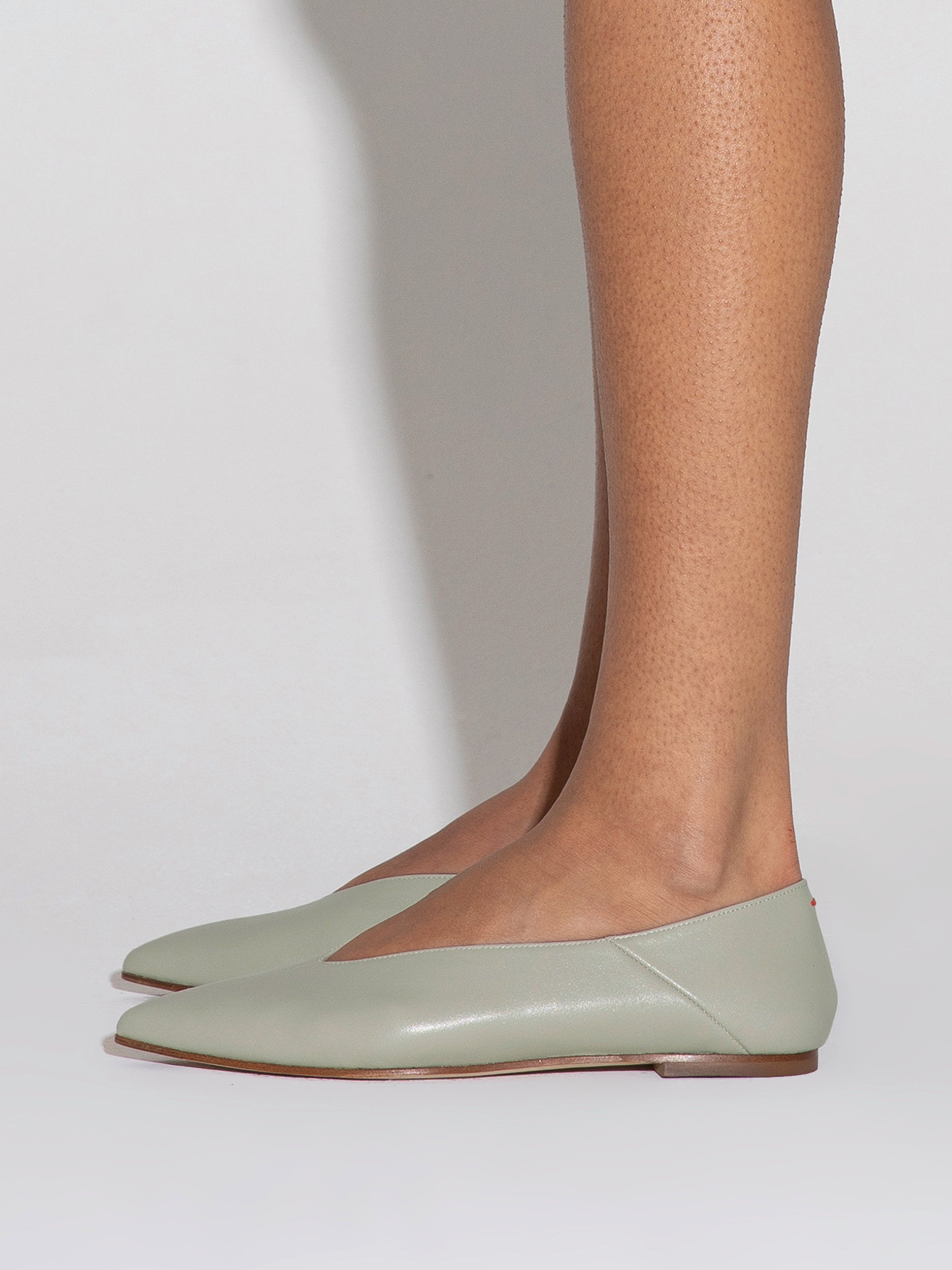 Aeyde | Moa Leather Ballet Flats Leather Flats for Women | Cloud Nappa | Pointed Toe | Flat Heel | How to Style