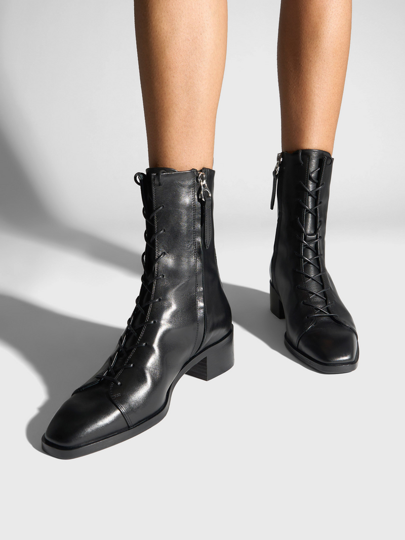 Noel Leather Ankle Boots