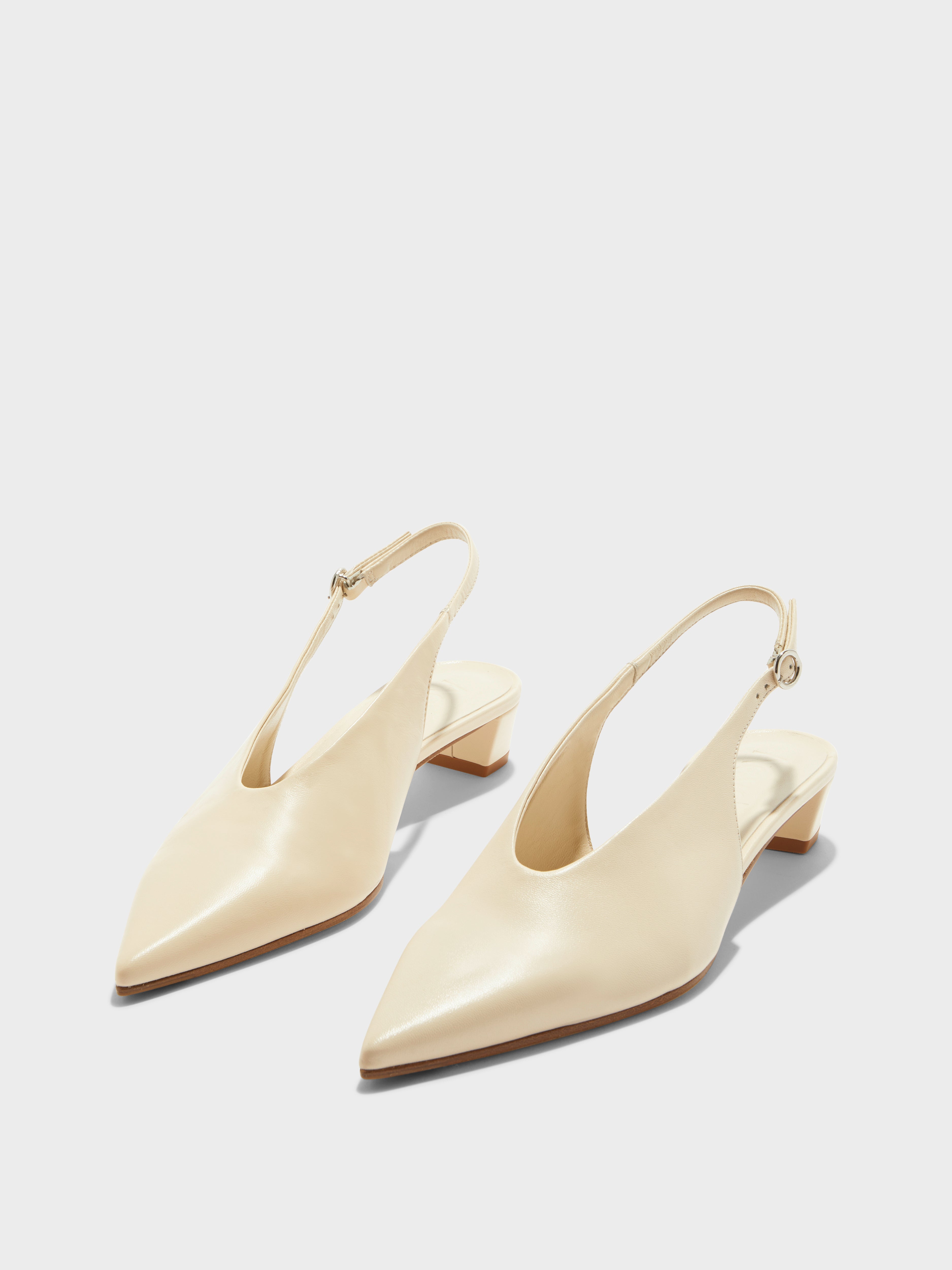 Oti Leather Slingback Pumps - Image 2
