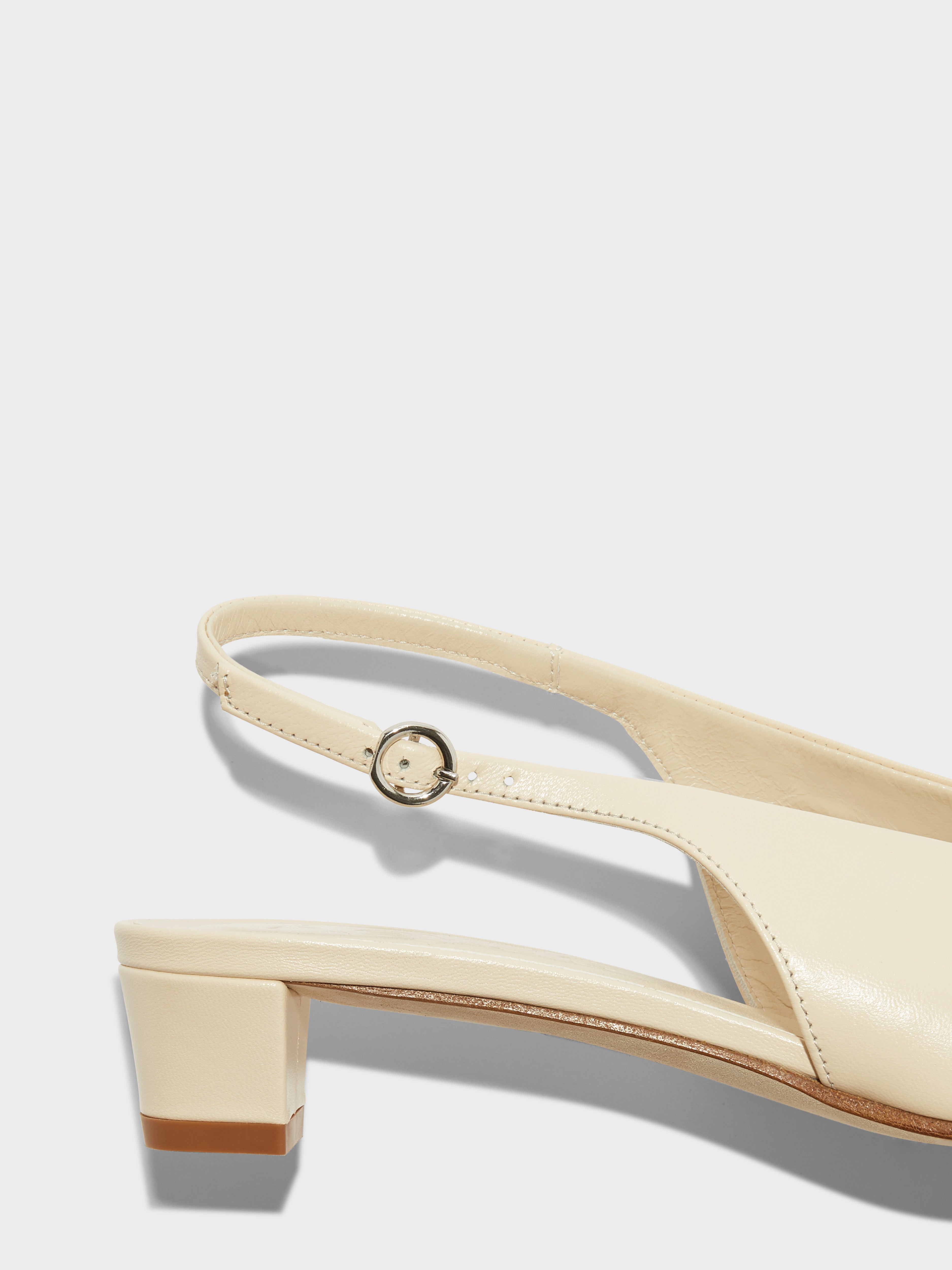 Oti Leather Slingback Pumps - Image 4