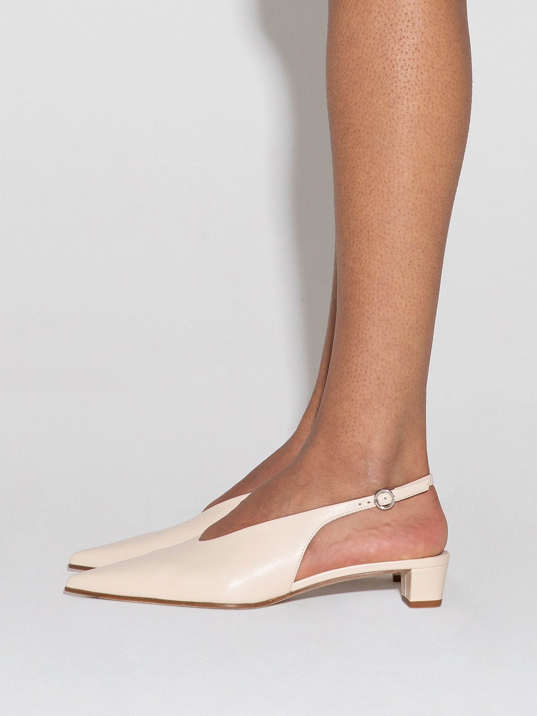 Oti Leather Slingback Pumps - Image 6
