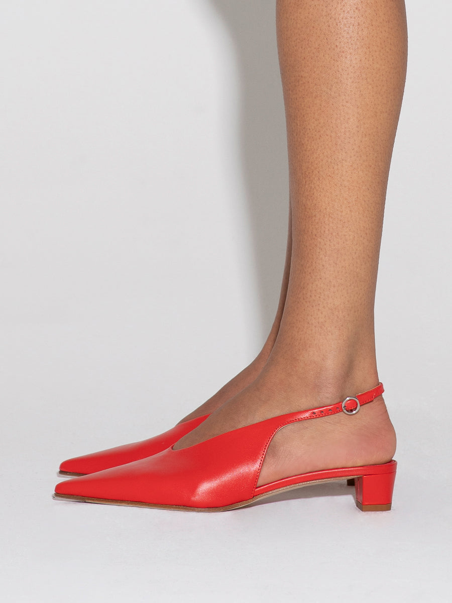 Oti Leather Slingback Pumps