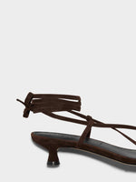 Paige Suede Kitten-Heel Sandals - Image 4