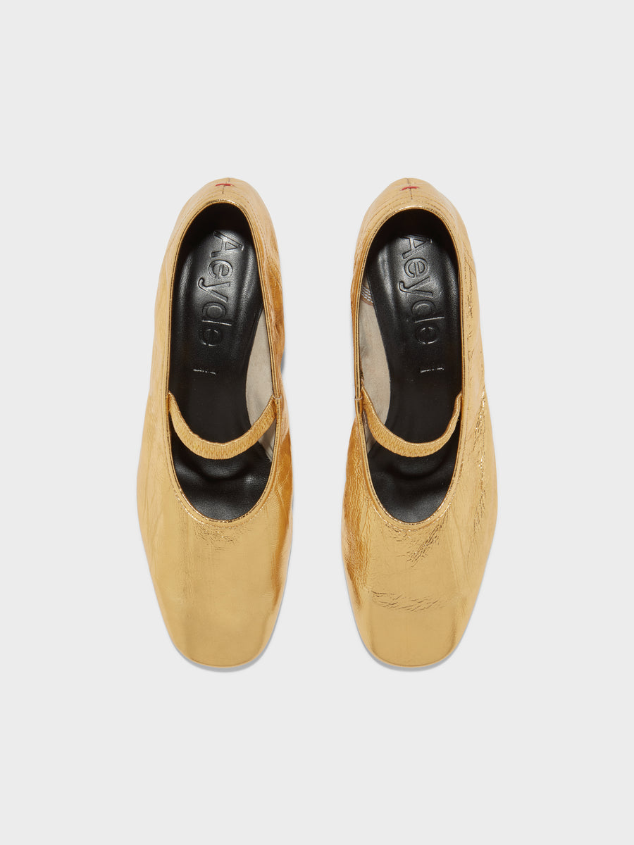 Pippa Laminated Leather Ballet Flats