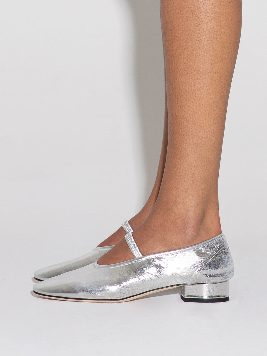 Pippa Laminated Leather Ballet Flats