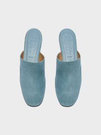Rega Suede Round-Toe Mules