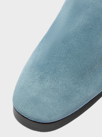 Rega Suede Round-Toe Mules