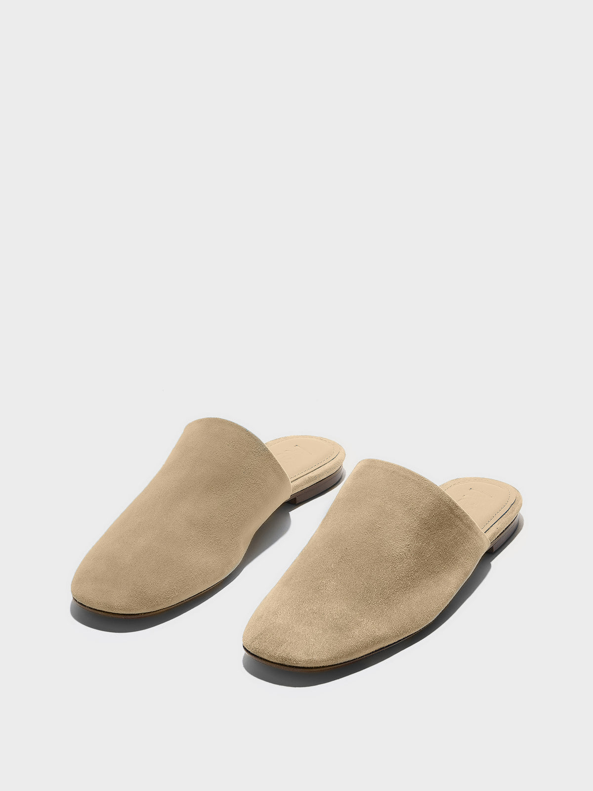 Rega Suede Round-Toe Mules