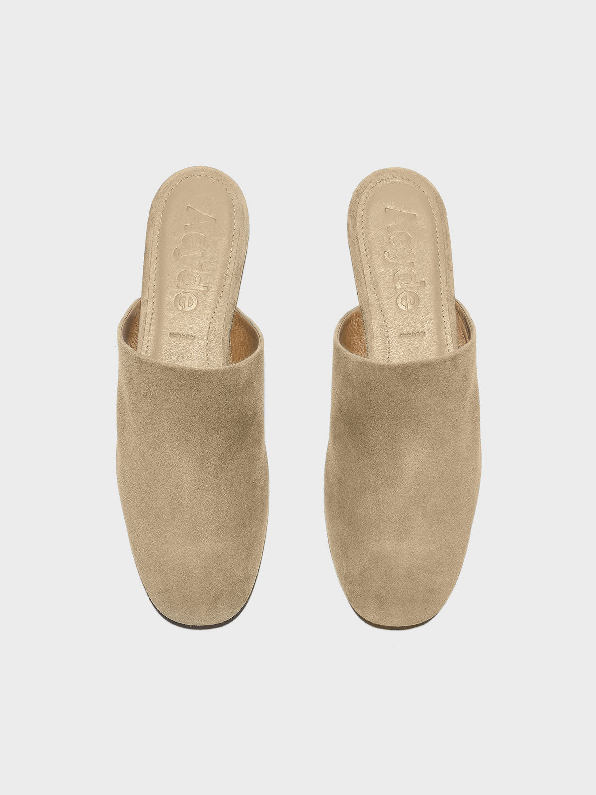 Rega Suede Round-Toe Mules