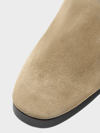 Rega Suede Round-Toe Mules