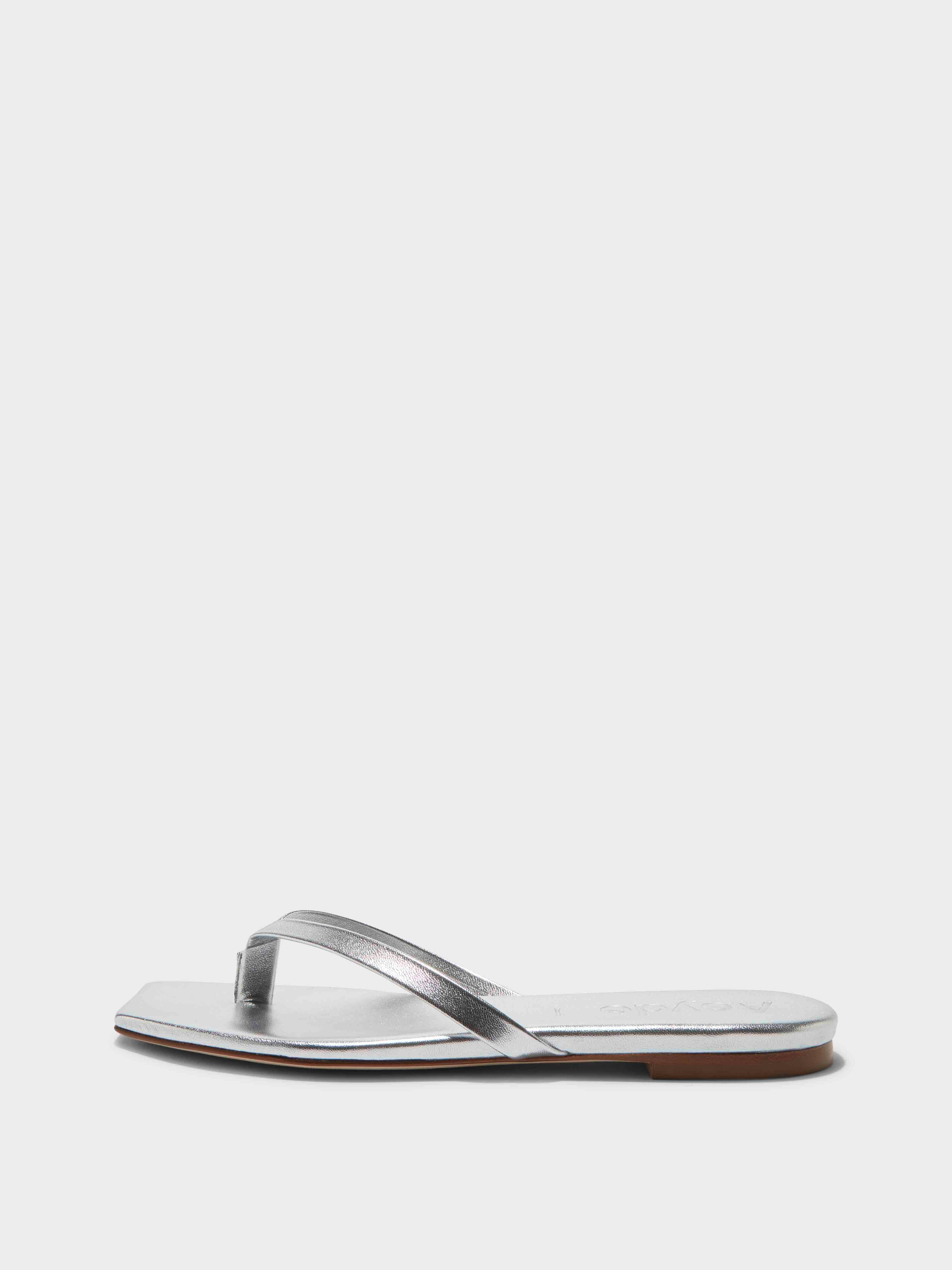 Renee Leather Thong Sandals - Image 1