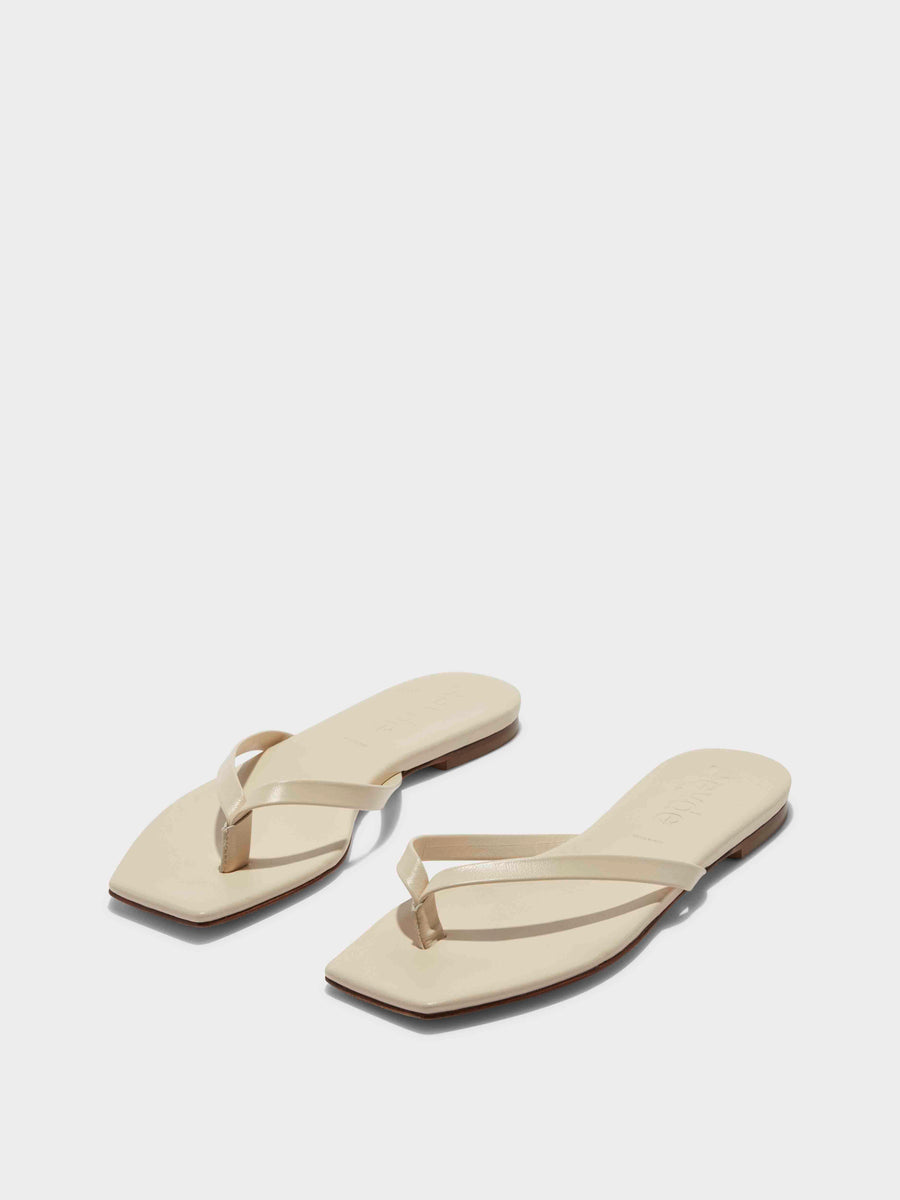 Renee Leather Toe-Post Sandals