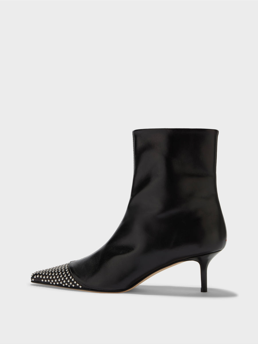 Roe Mini Stud Leather Ankle Boots