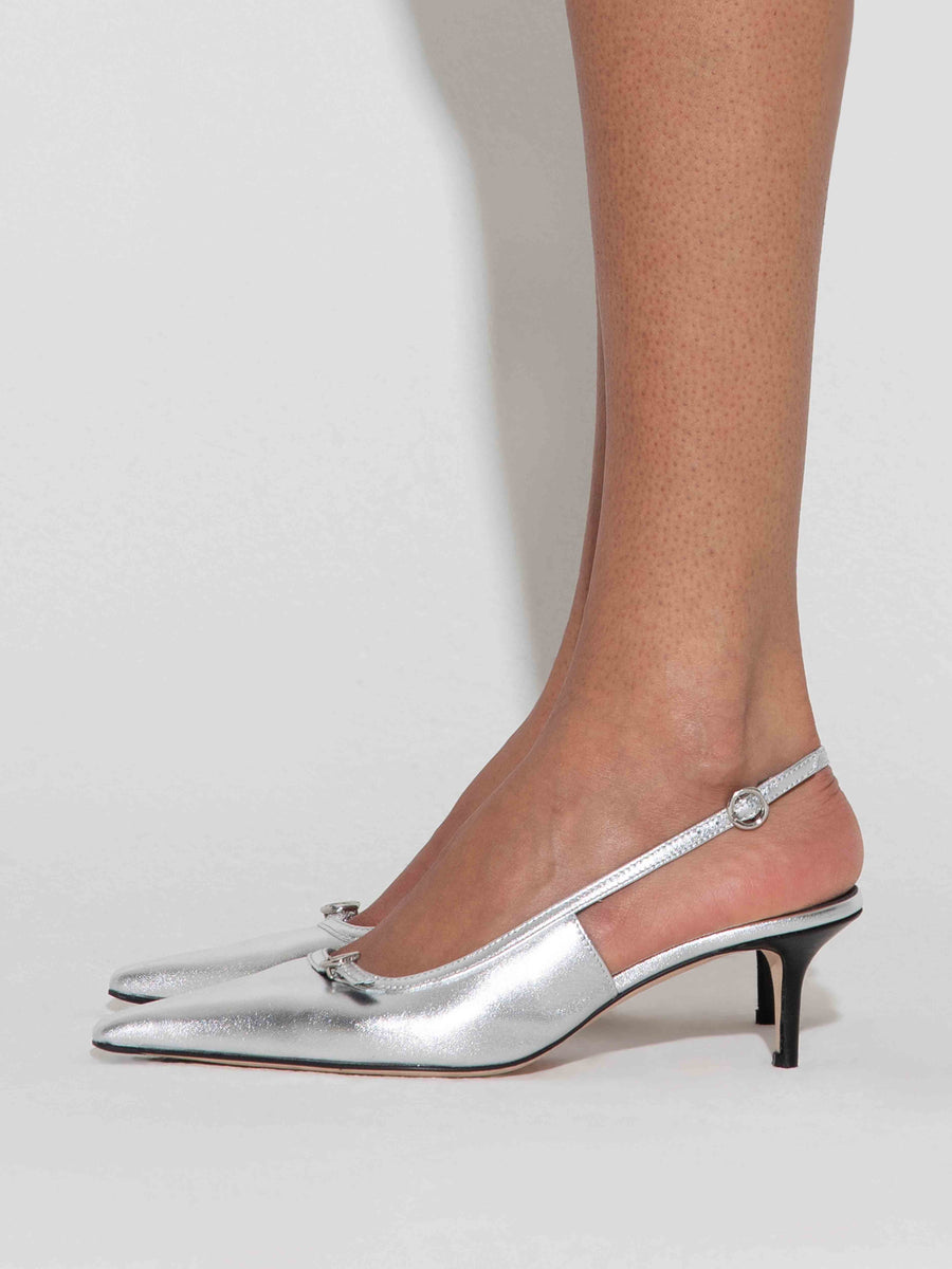 Saba Leather Slingback Pumps