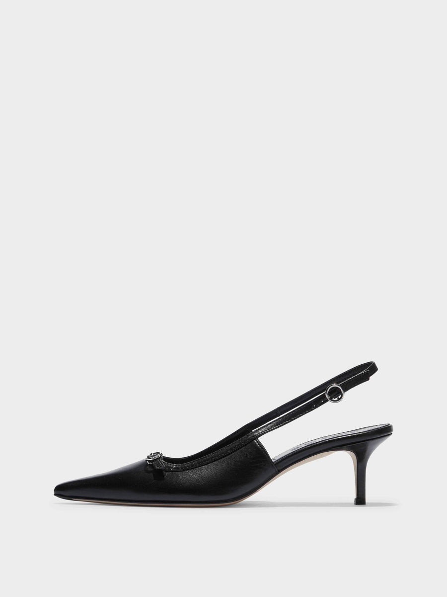 Saba Leather Slingback Pumps