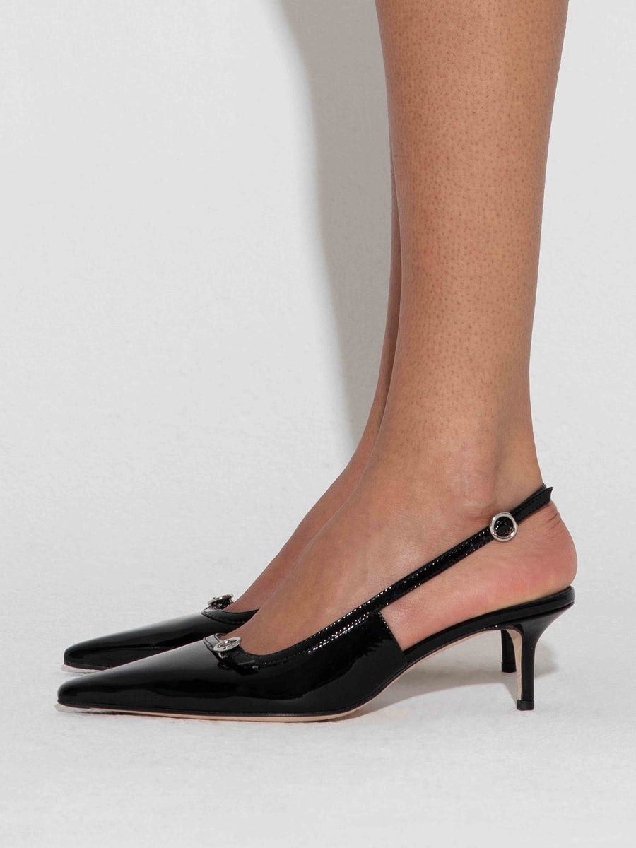 Saba Leather Slingback Pumps