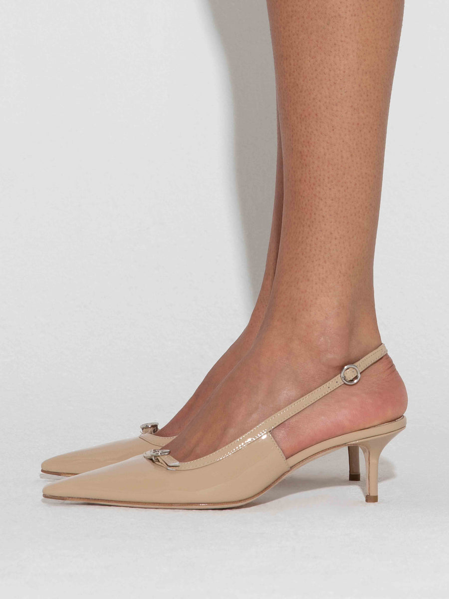 Saba Leather Slingback Pumps