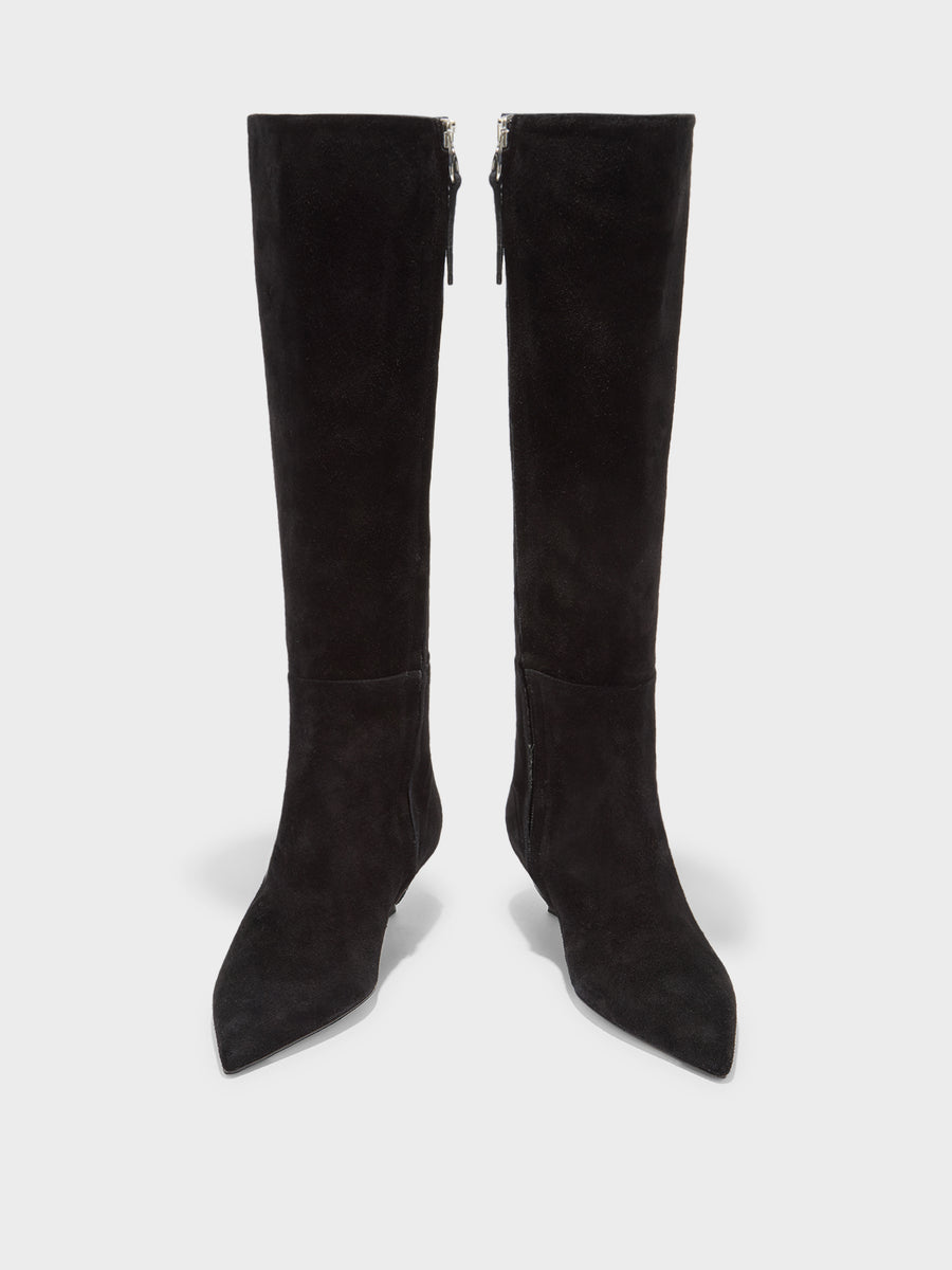 Sabrina Suede Knee-High Boots