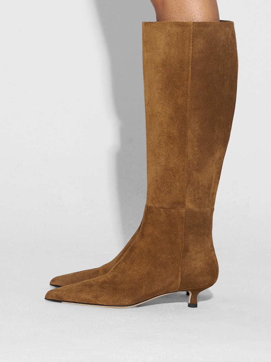 Sabrina Suede Knee-High Boots