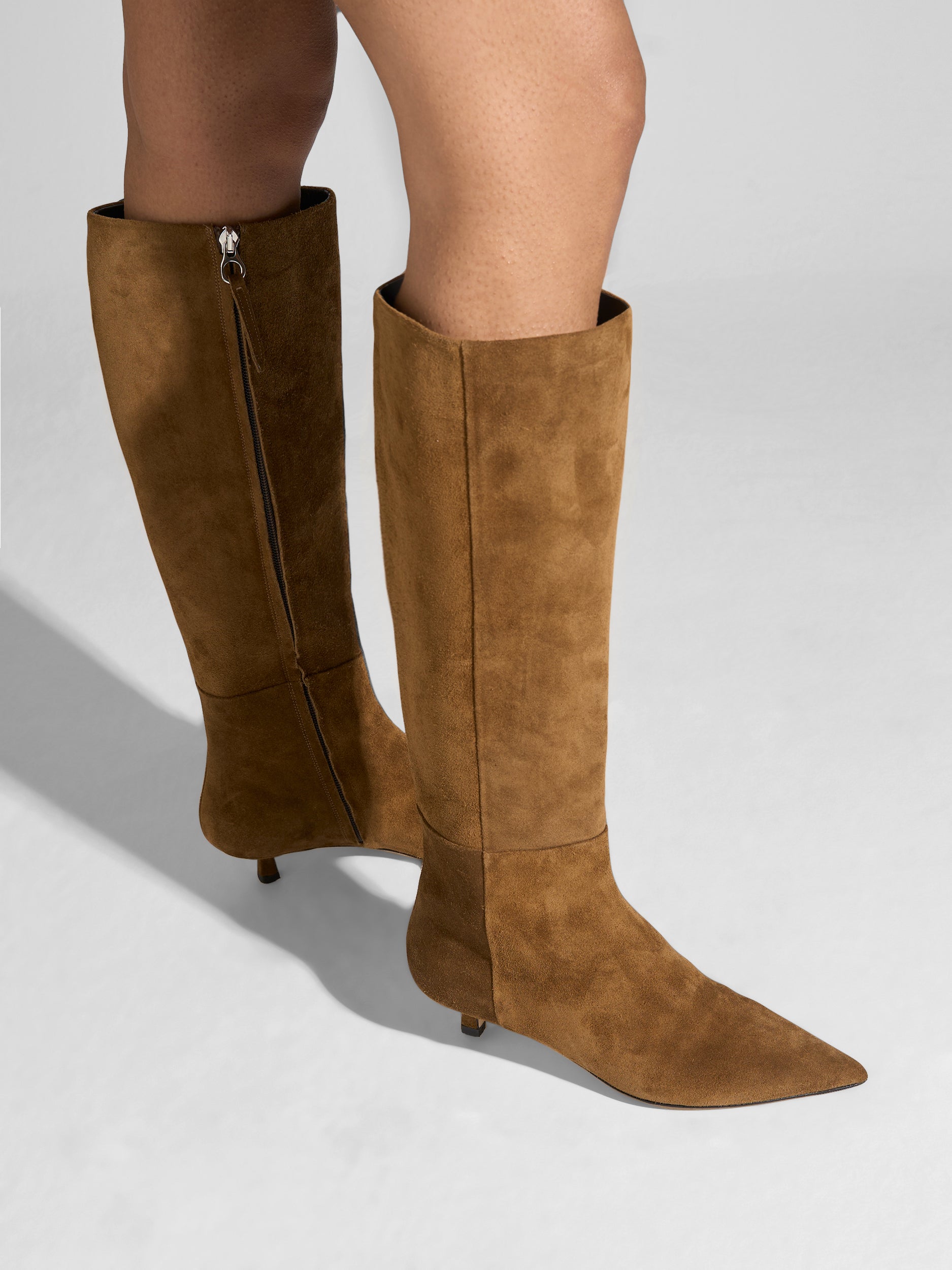 Sabrina Suede Knee-High Boots - Image 2