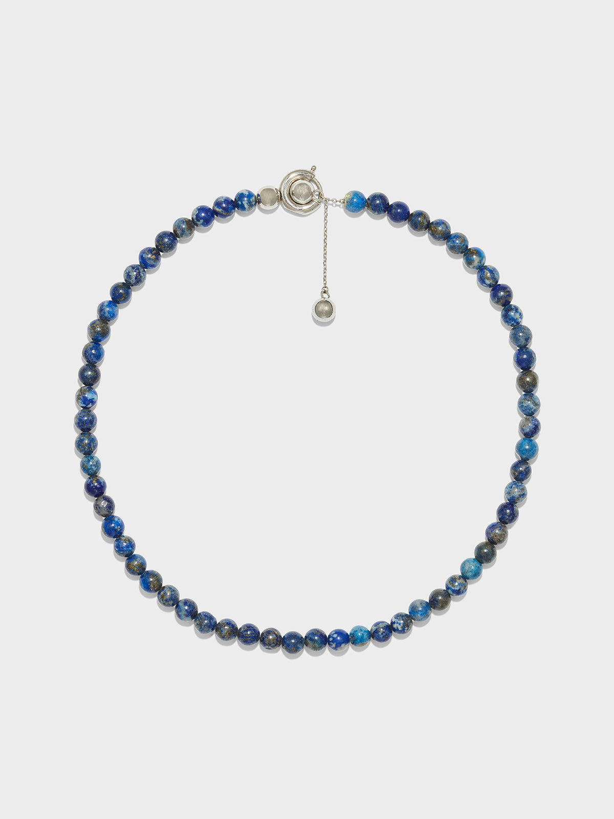 Aeyde | Saylor Lapis and Palladium-Plated Necklace for Women | Luxury Materials | Handmade in Italy | How to Style
