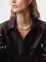 Saylor Diaspro Dalmata and Palladium-Plated Necklace - Image 3