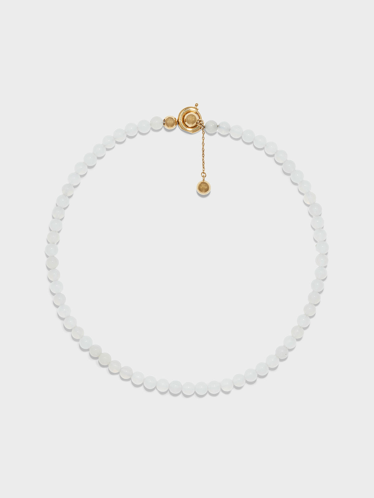 Aeyde | Saylor White Jade and 18kt Gold-Plated Necklace for Women | Luxury Materials | Handmade in Italy | How to Style