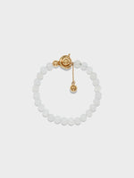 Seth White Jade and 18kt Gold-Plated Bracelet - Image 1