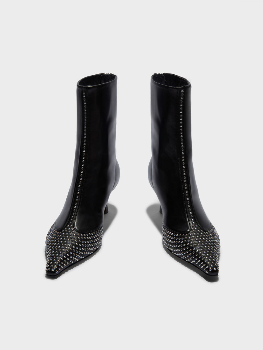 Sila Mini Stud Leather Boots