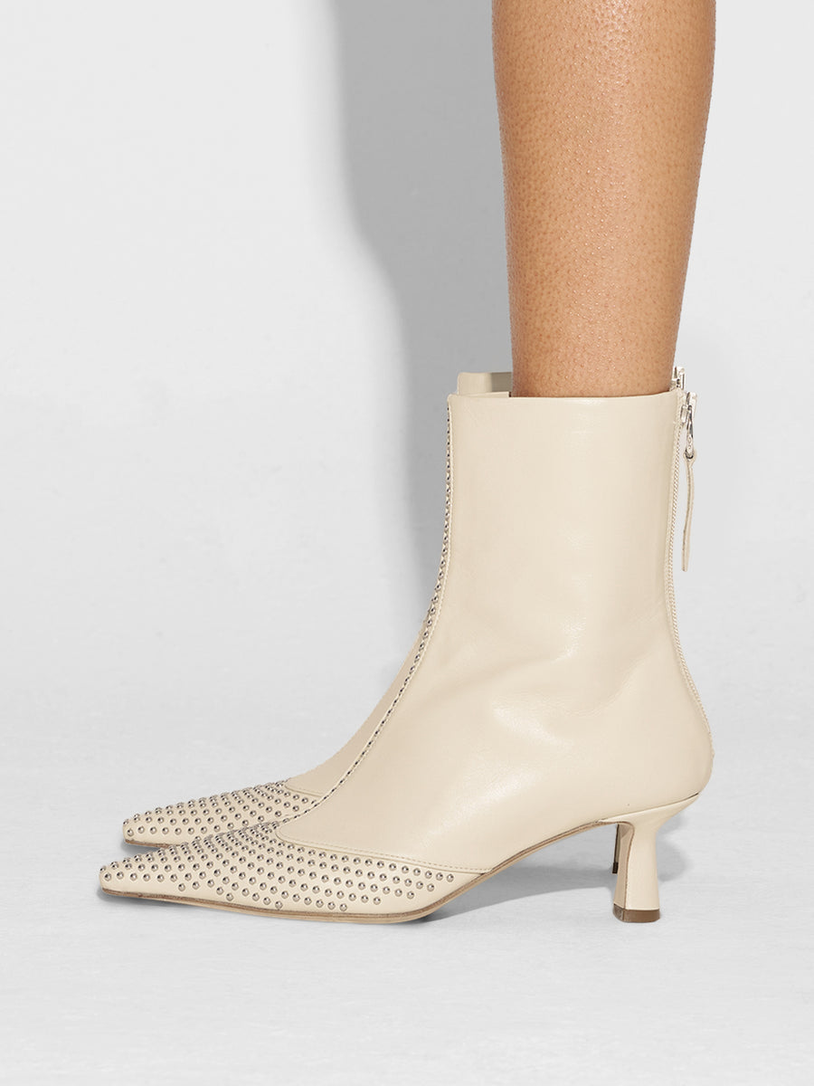 Sila Mini Stud Leather Boots