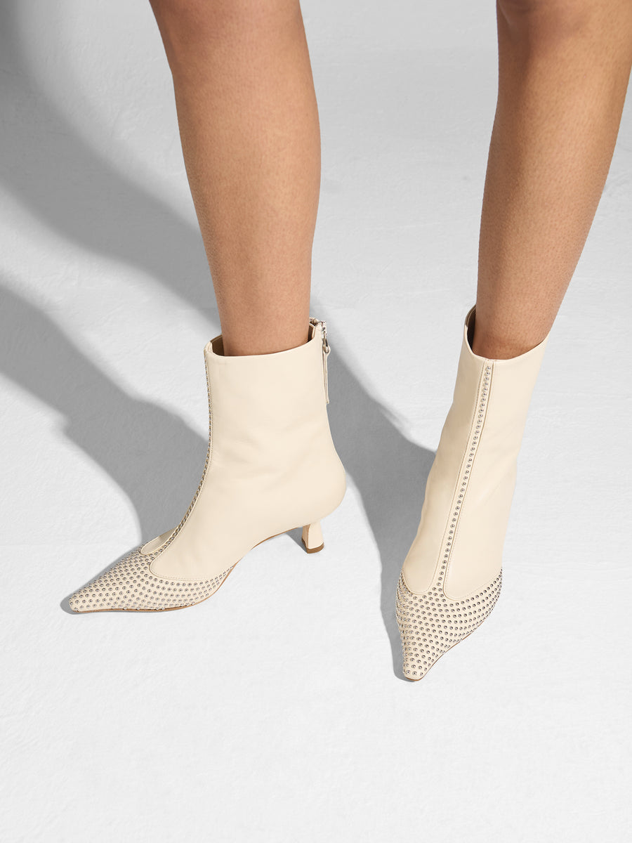 Sila Mini Stud Leather Boots