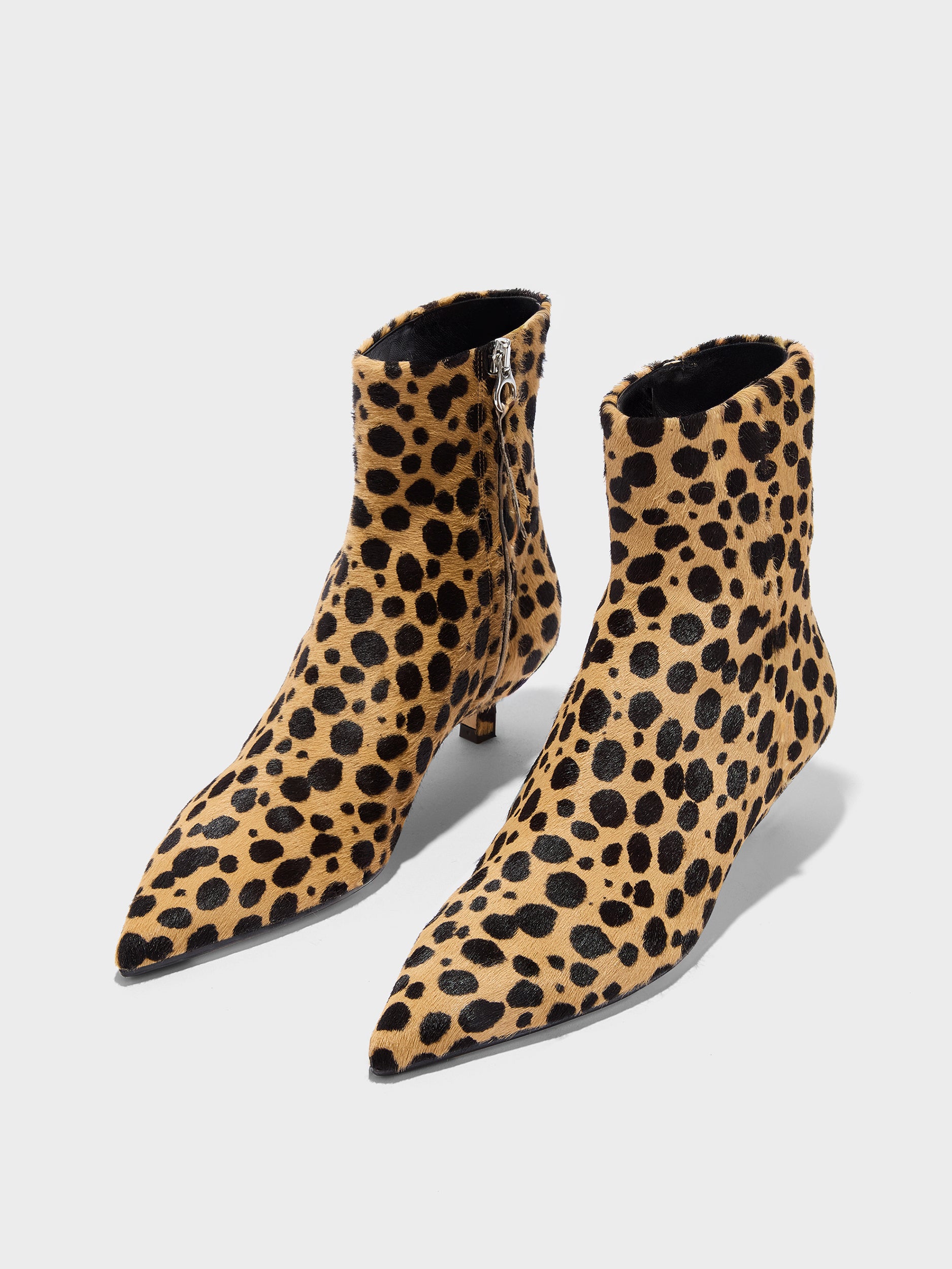 Sofie Leopard Ankle Boots - Image 3