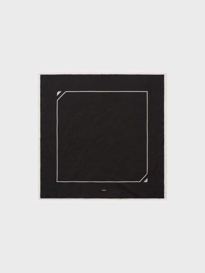 Aeyde | Soli Silk 60x60cm Scarves for Women | Moka Silk | Luxury Materials | Handmade in Italy