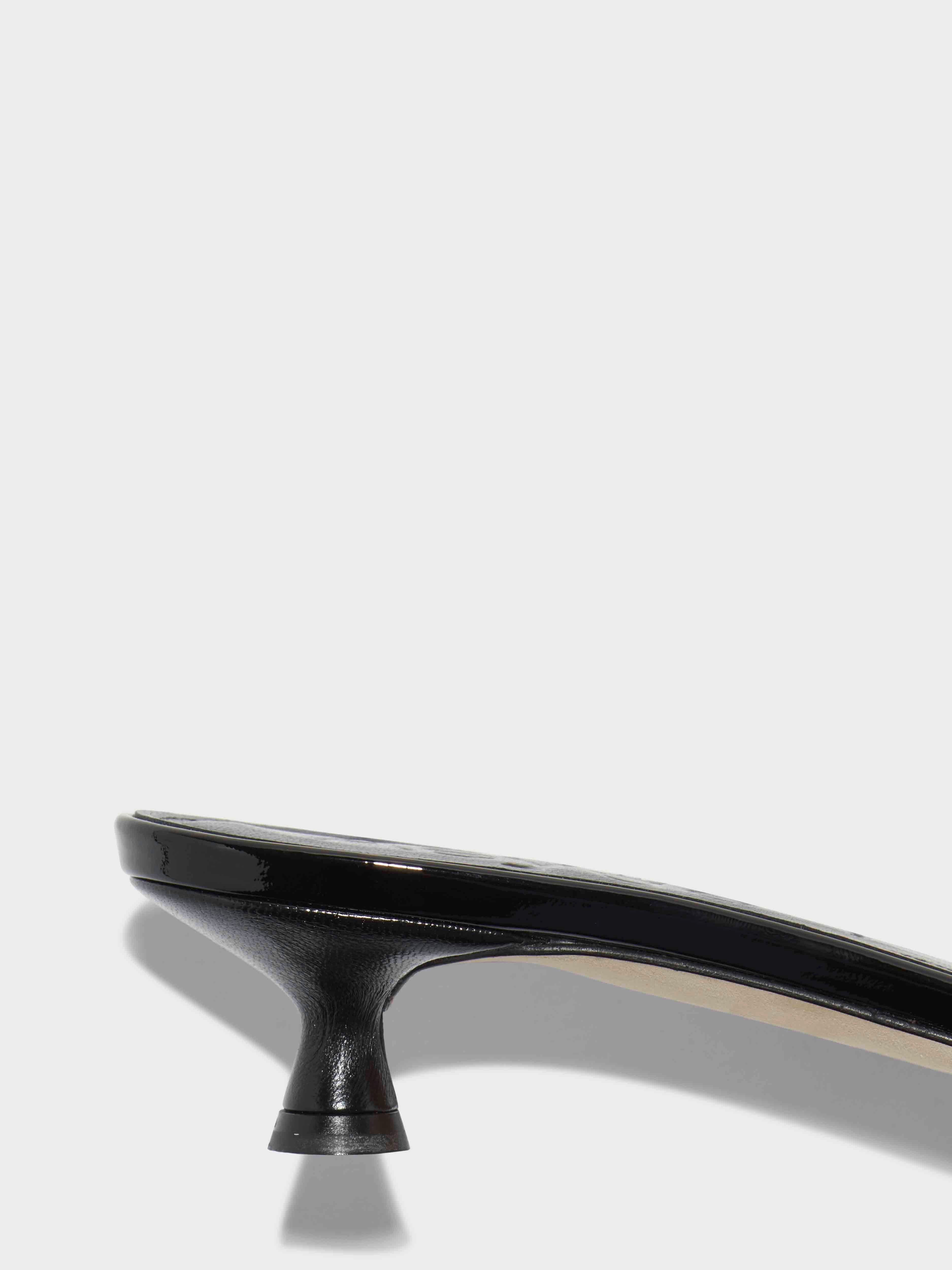 Stina Leather Kitten-Heel Sandals - Image 4