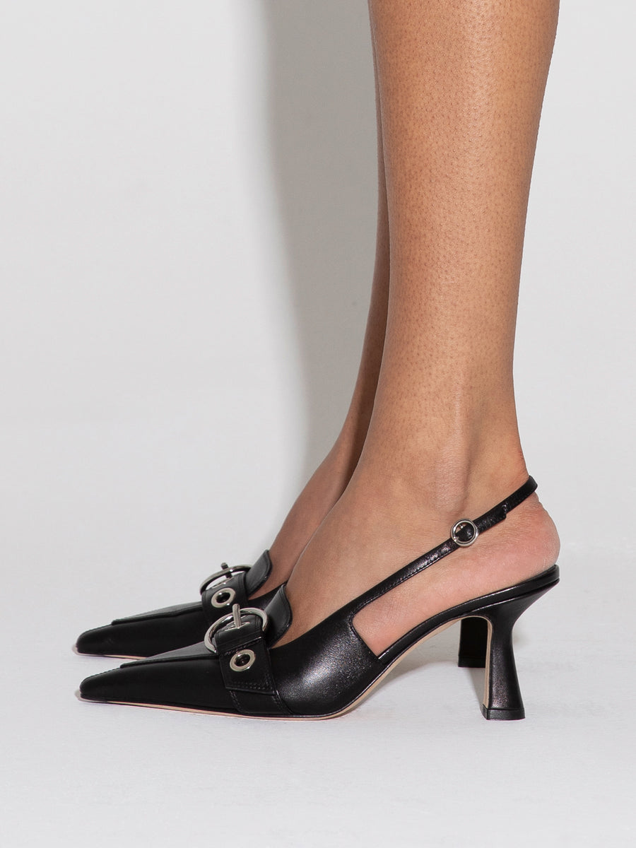 Tara Leather Slingback Pumps