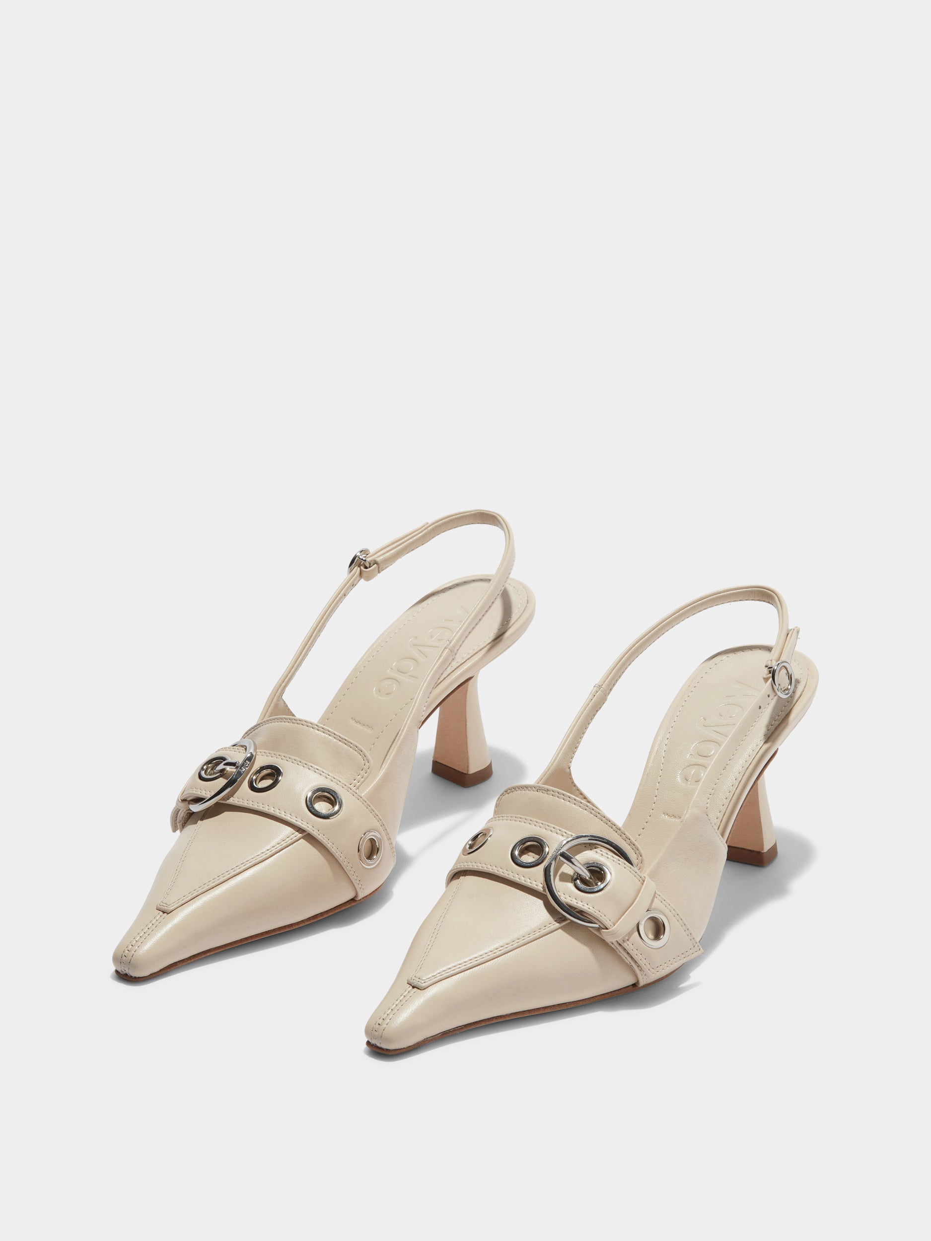 Tara Leather Slingback Pumps - Image 2