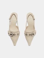 Tara Leather Slingback Pumps - Image 5