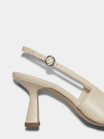 Tara Leather Slingback Pumps - Image 4